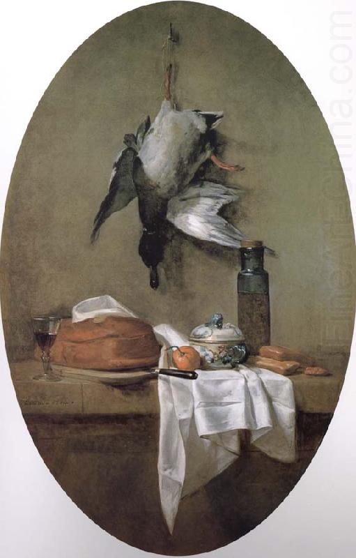 Jean Baptiste Simeon Chardin Duck bowl and olive oil china oil painting image